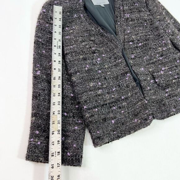 Classiques Entier Jacket Wool Alpaca Blazer Womens Medium Boucle Tweed Preppy - Picture 4 of 11